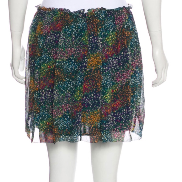 🚫SOLD🚫 Band of Outsiders Silk Print Mini Skirt M NWOT - Picture 5 of 8